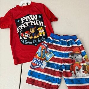 Nickelodeon Blue and Red Swim Shorts size 4t